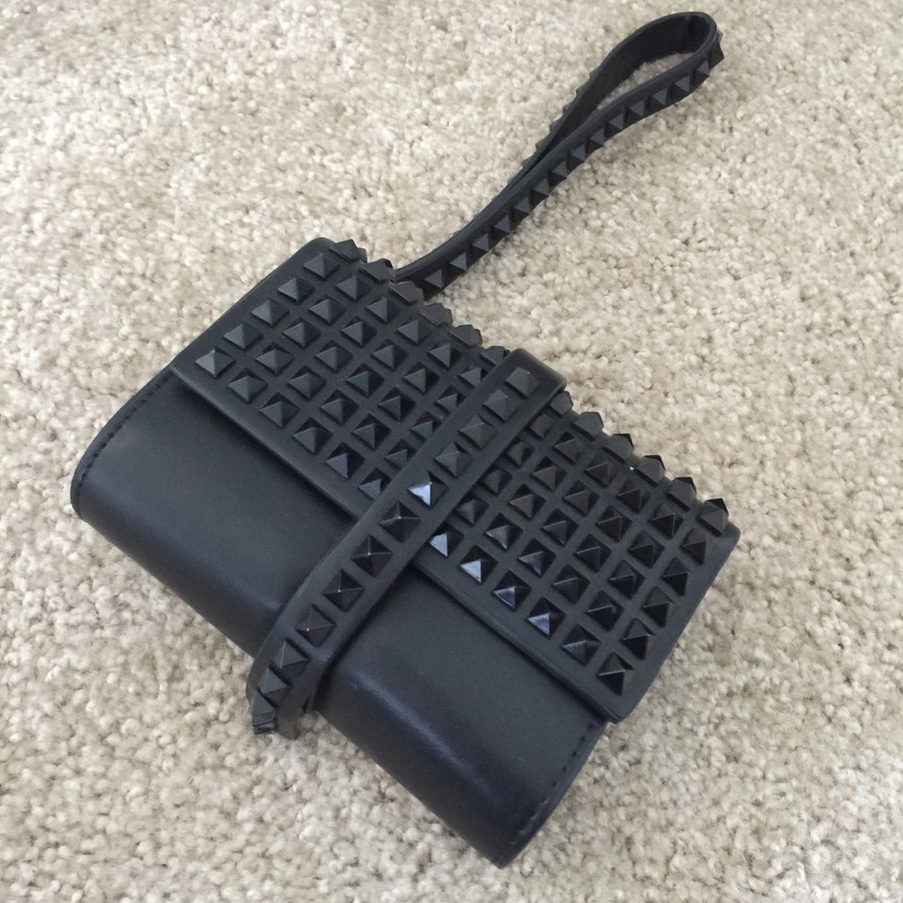 Zara Studded clutch wristlet (like Valentino)